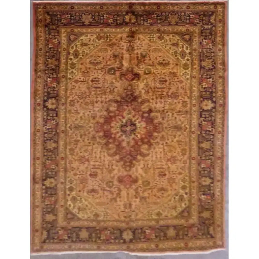 One Of The Kind Persian Tabriz Rug 9'10" x 6'4" zandirugs